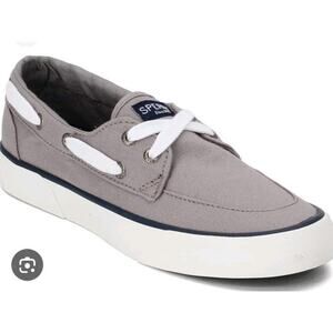 Sperry Top‑Sider Pier Boat Light Gray Canvas Women’s Size 8.5 M – GUC